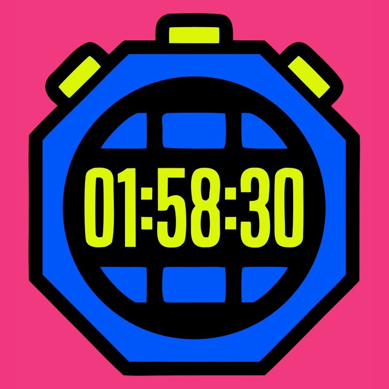 Stopwatch Best Time Half Marathon