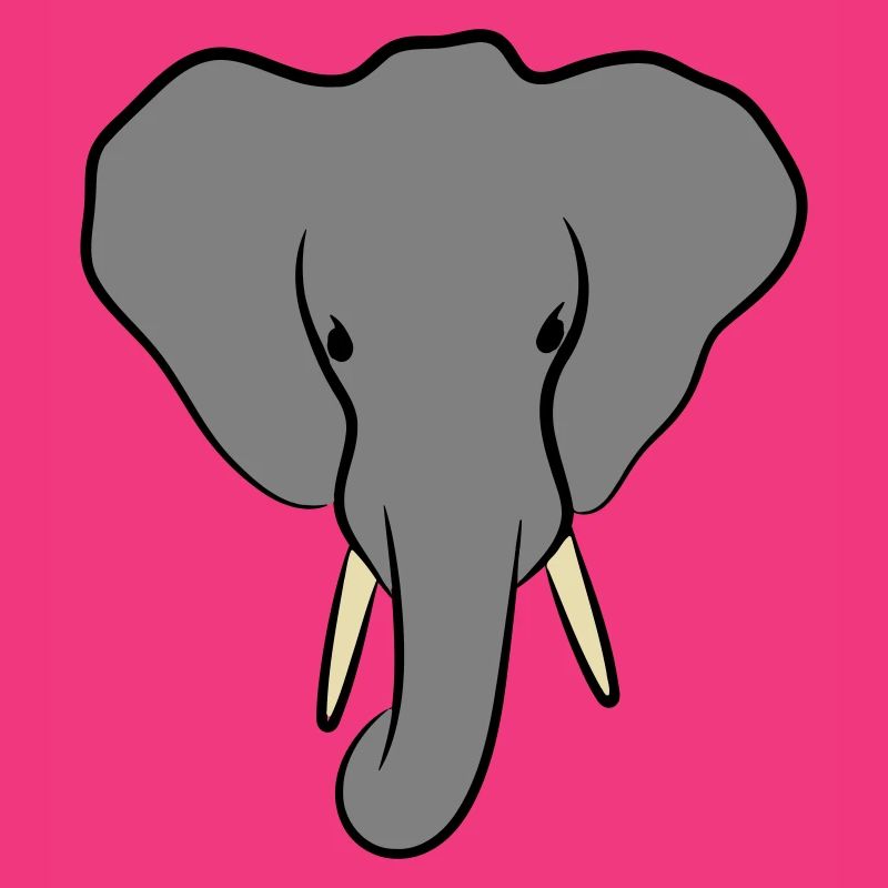 Elephant Head Minimalist