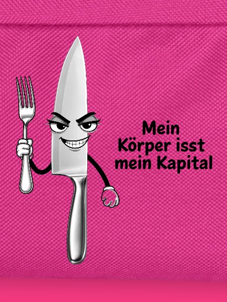 Freches Küchenmesser-Motiv