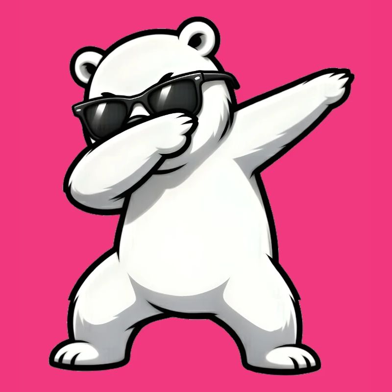 Dabbing Polar Bear