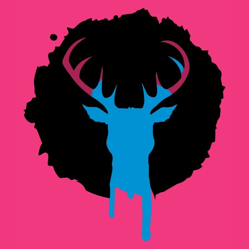 Patch de cerf graffiti