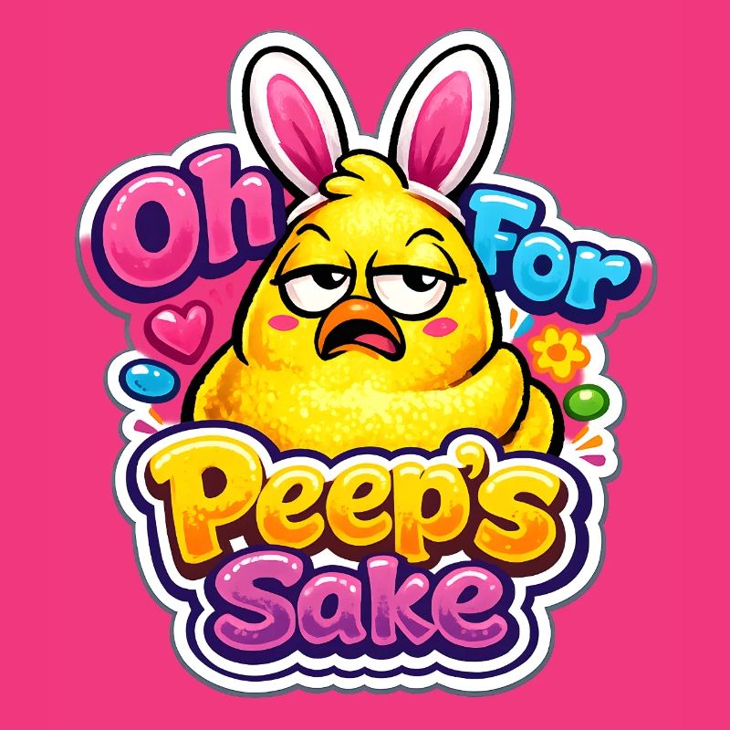 For Peeps Sake Happy Easter Easter Chick Vintage