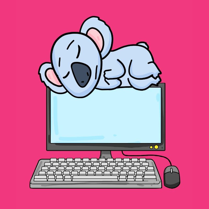 Koala Computer Nerd Programmer Gift