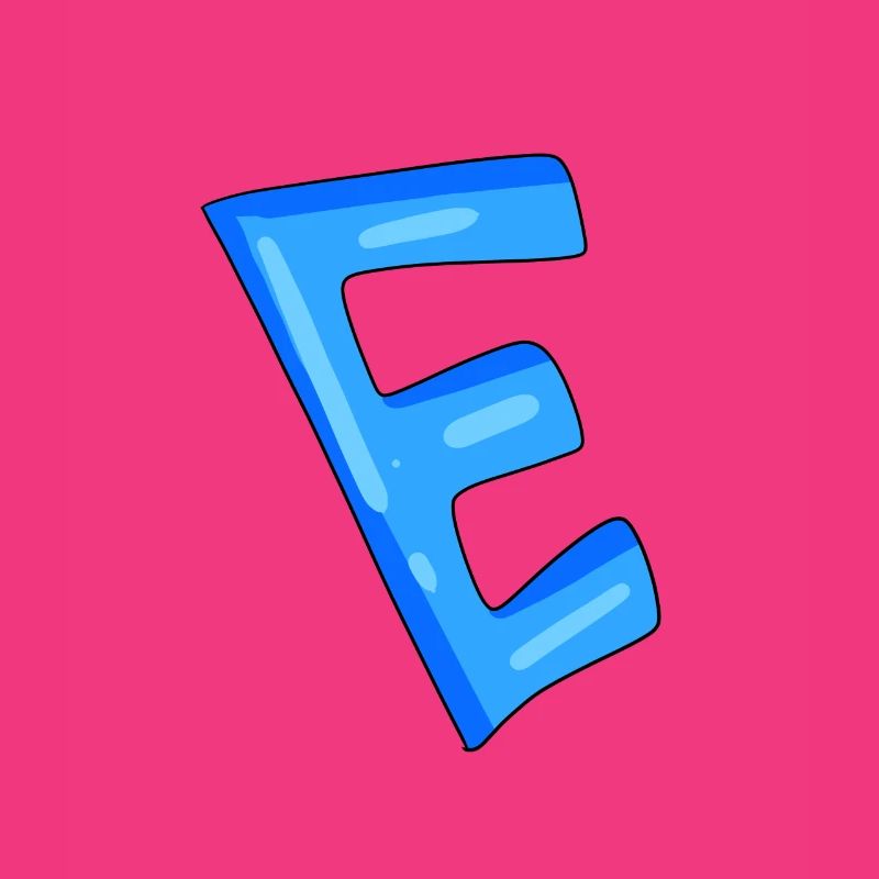 Letter E Initial point