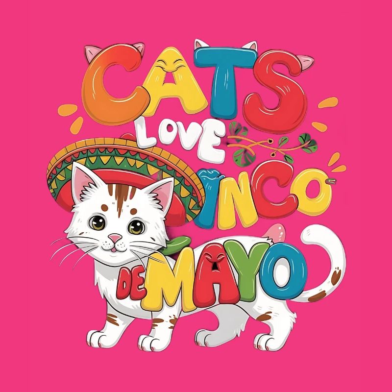 Fiesta Cat sur le thème du Cinco de Mayo