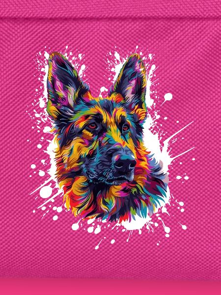 Hund Schäferhund Farbklecks