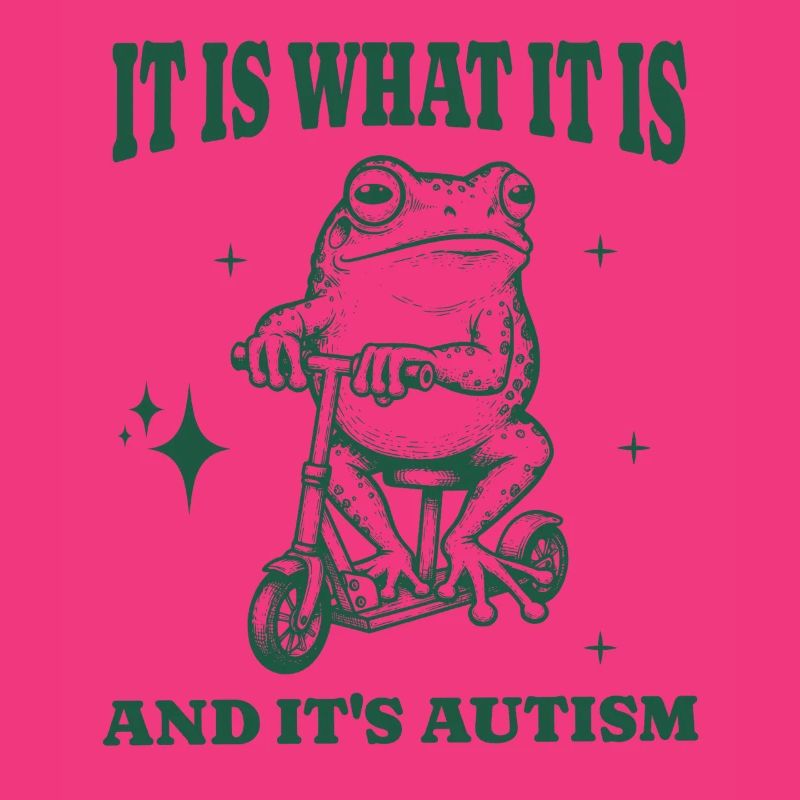 C’est ce que c’est et c’est l’autisme drôle animal grenouille