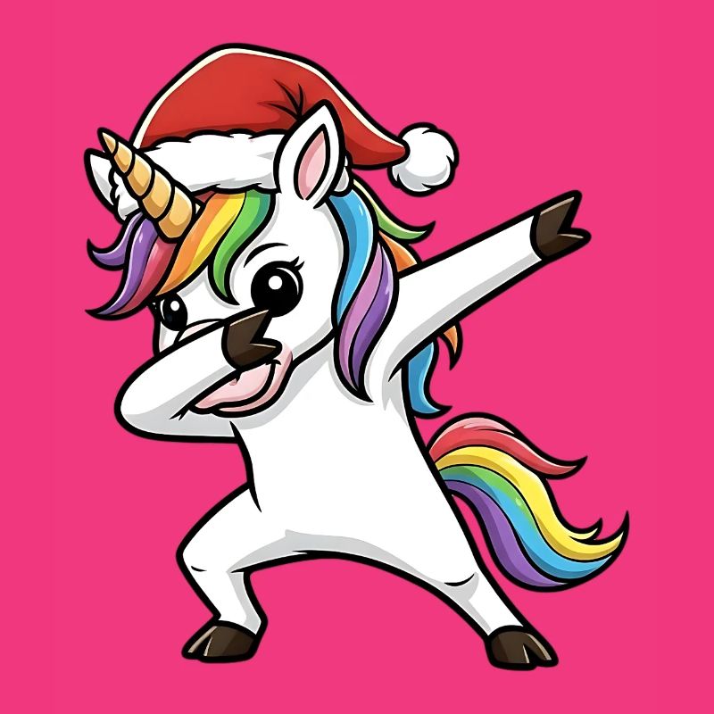 Weihnachts Einhorn Dab