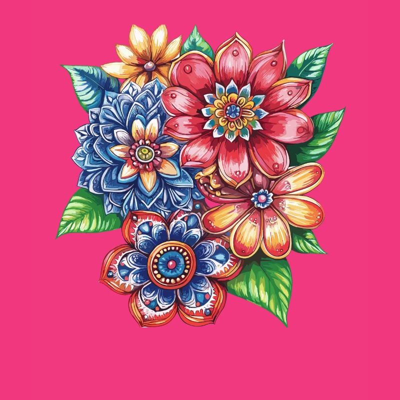 Farbexplosion Blütenbouquet