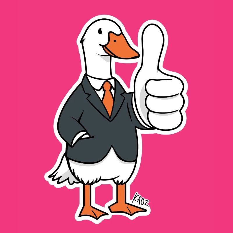 Dapper Duck in a Suit