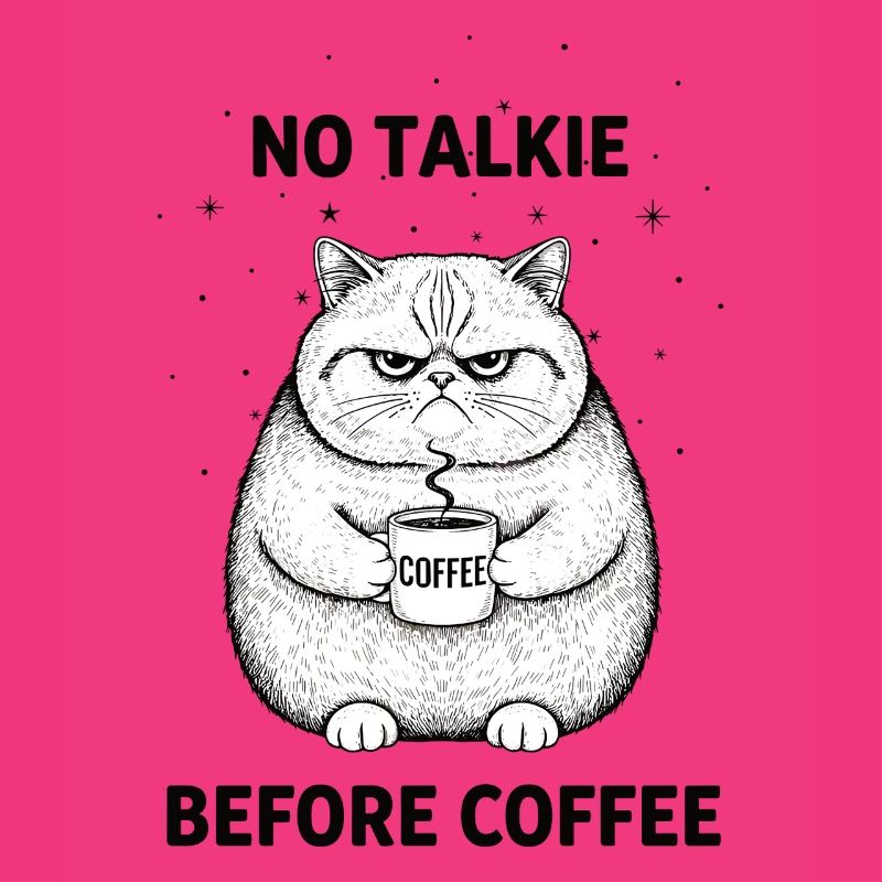 Pas de conversation devant un chat amateur de café