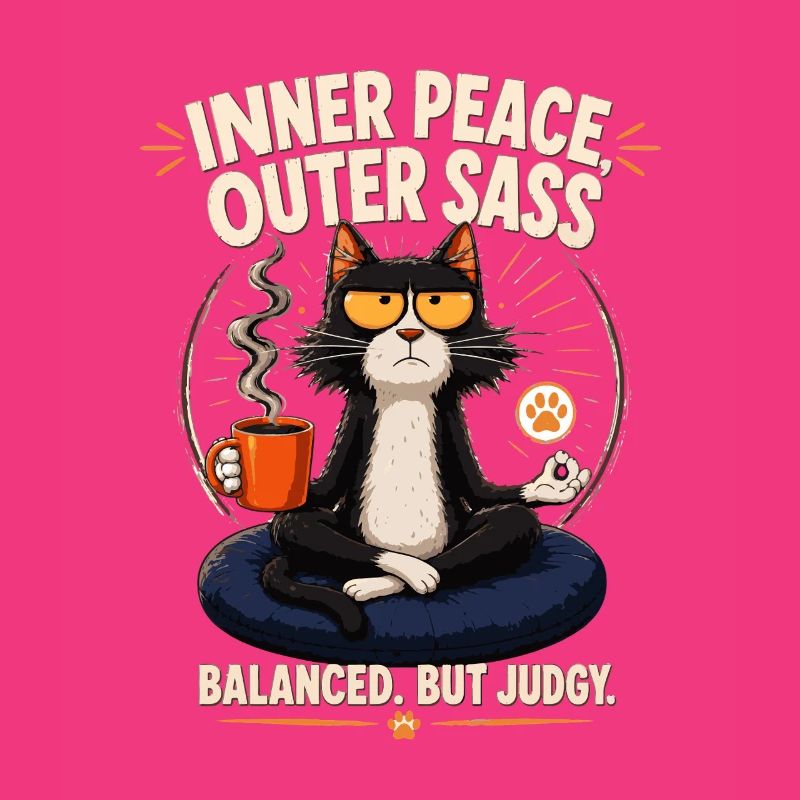 Inner Peace Outer Sass Cat