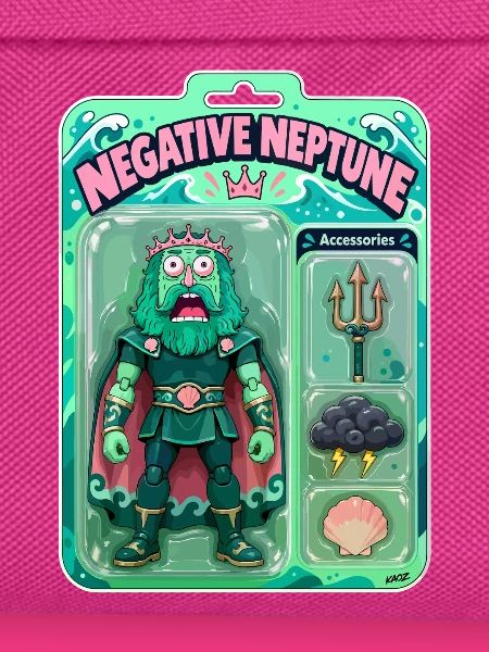 Negative Neptun-Actionfigur