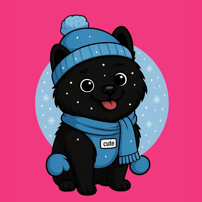 Cuddly Dog Winter Magic