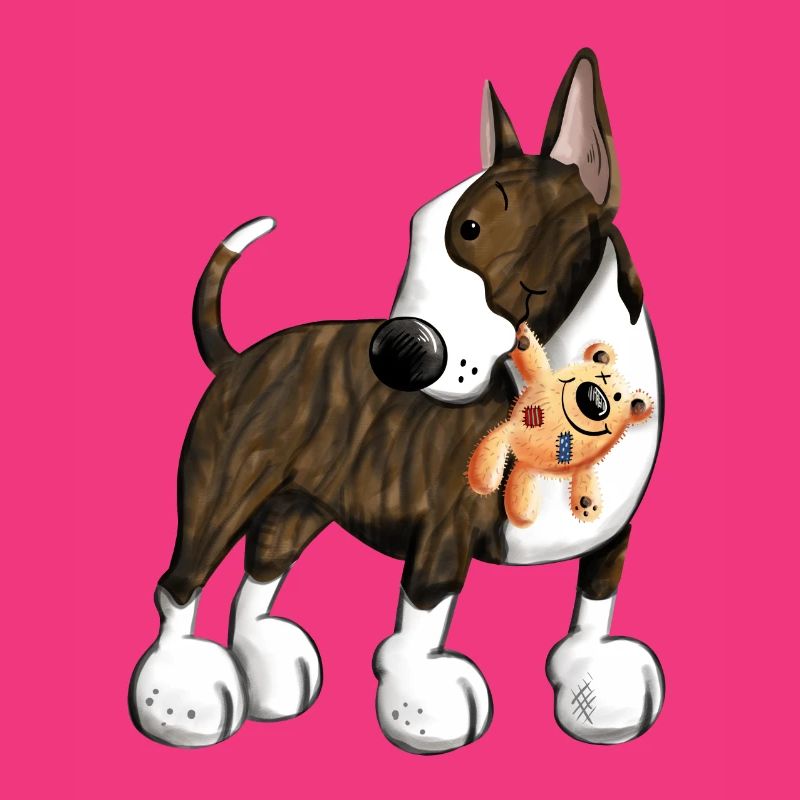 Bullterrier mit Teddy