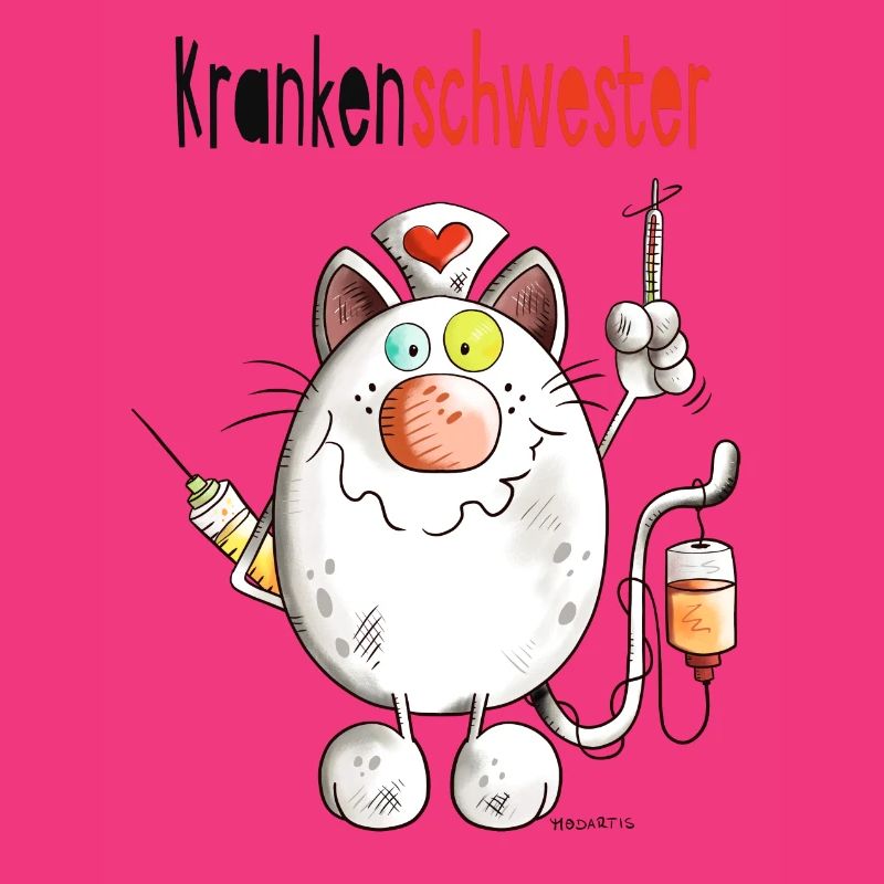 Happy Krankenschwester Katze - Comic