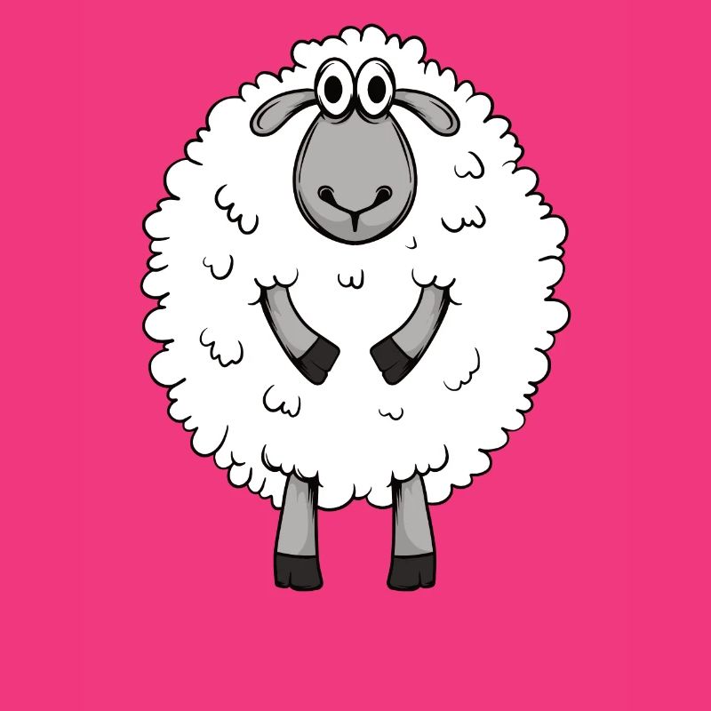 Cute German Shepherd Sheep Motif
