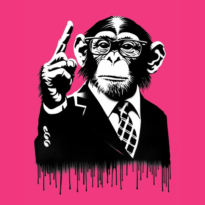 Lehrer. Monkey Life Affenleben
