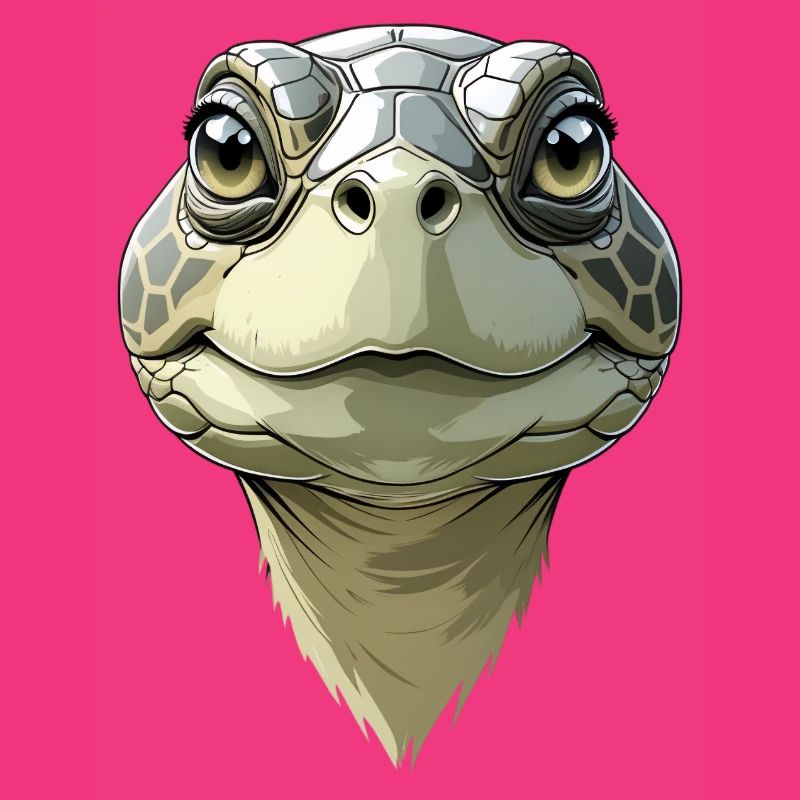Funny turtle head