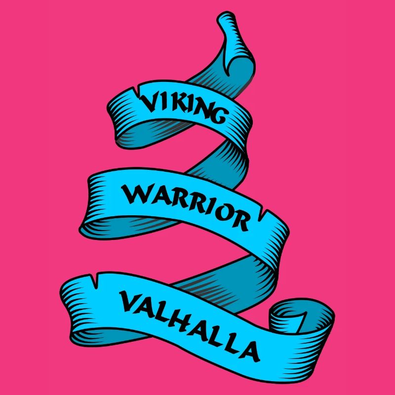 Wikinger Wimpel oder Banner blau