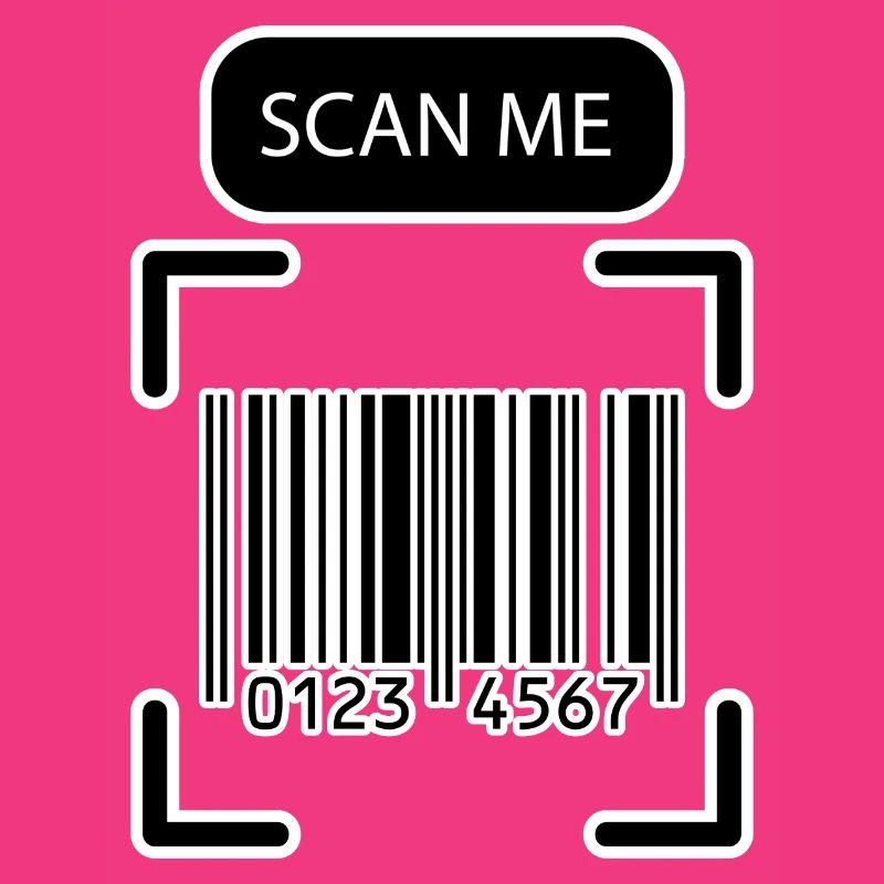 SCAN ME Barcode Lustiges Design