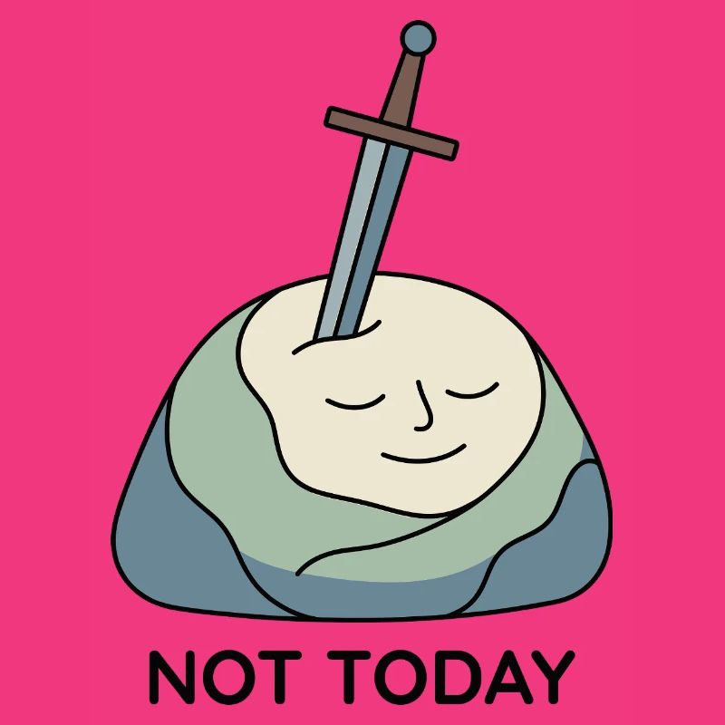 Not Today Excalibur Stein