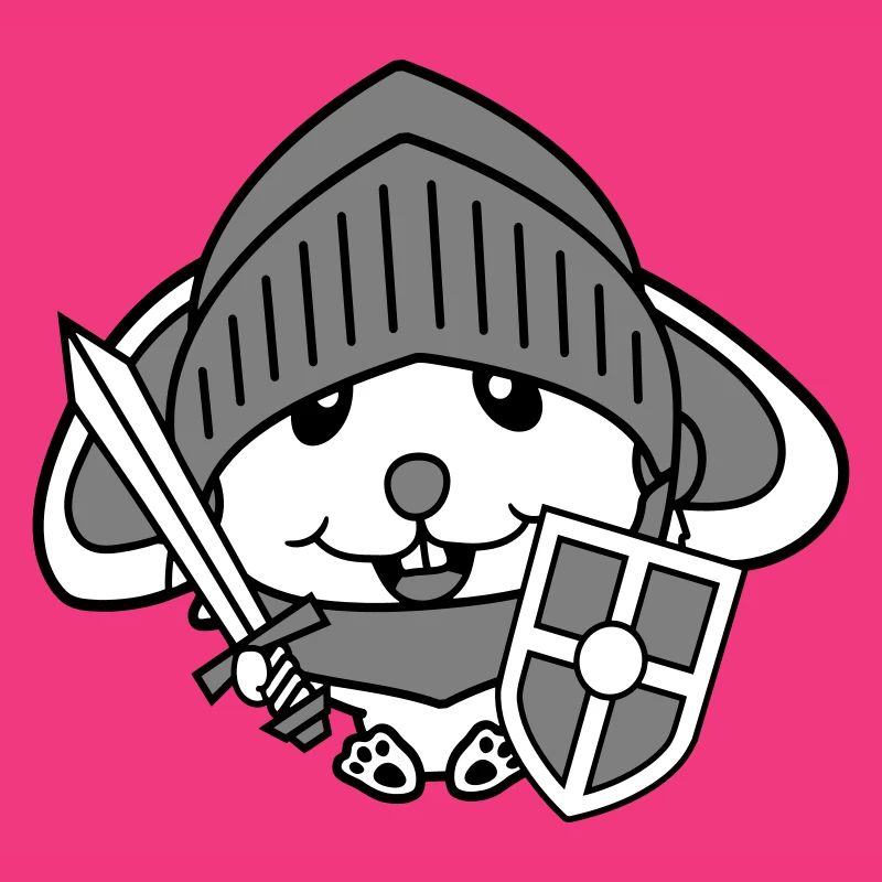 Rabbit Knight Sword Shield Armor Helmet Castle Hero