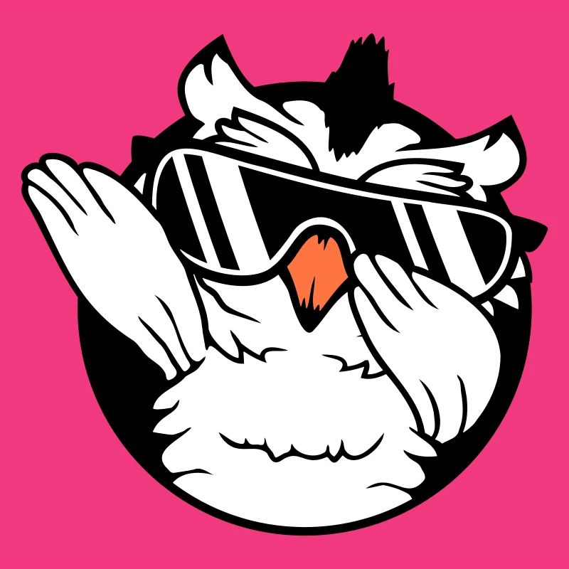 Eule Dabbing Dab Dance Pose Geste Sonnenbrille süß