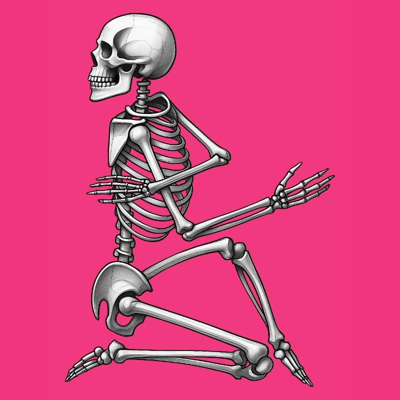SKELETON DANCER - black & white