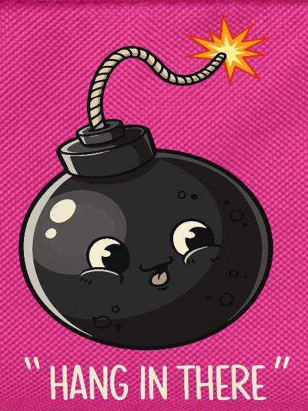 Kawaii Explodierende Bombe Comic Design
