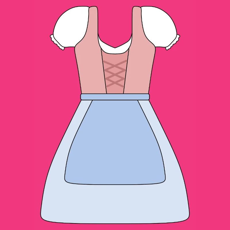 Traditionelles bayerisches Dirndl Design