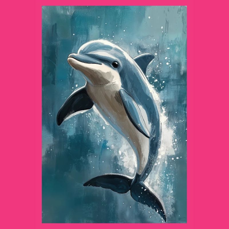 Illustration eines Delfins