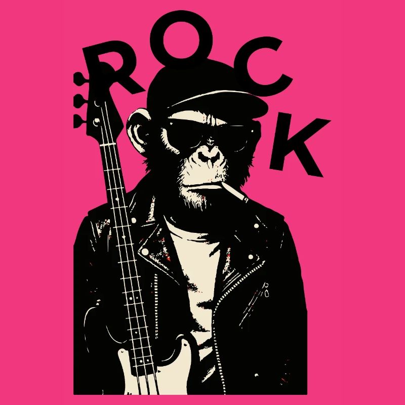 Monkey Biker Rockgitarrist