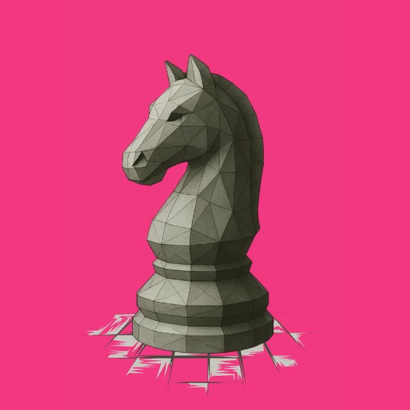 Conception du cavalier d’échecs à faible polygonisme