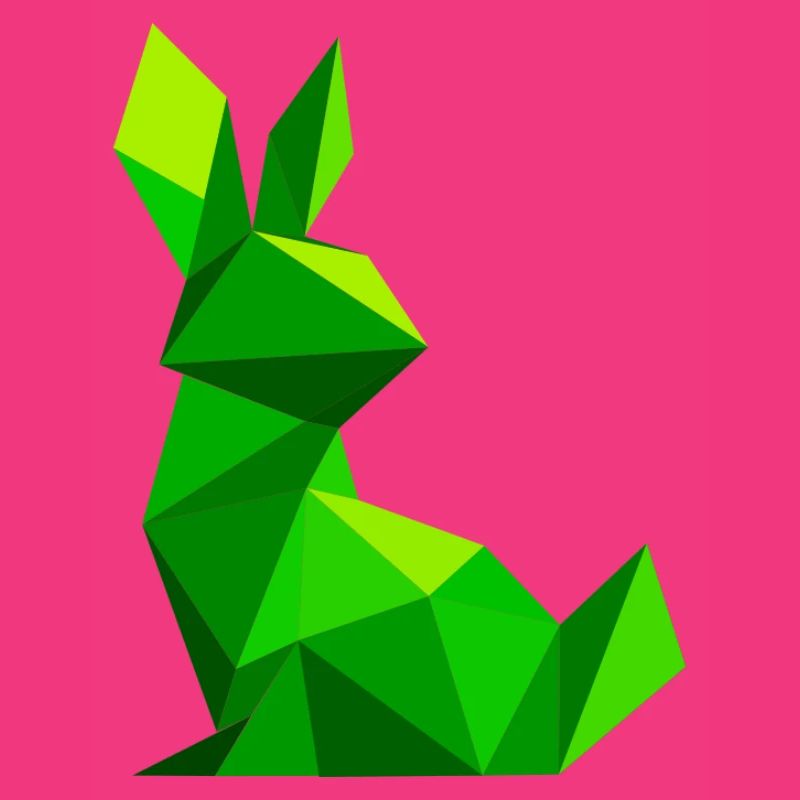 Lapin lowpoly 