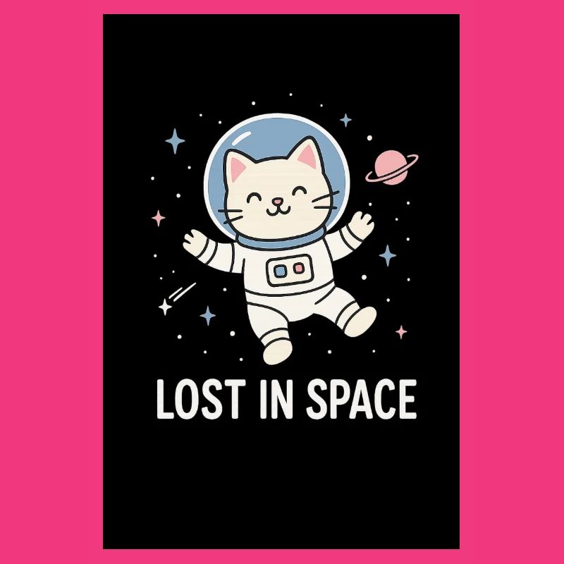 Astronaute chat perdu dans l’espace