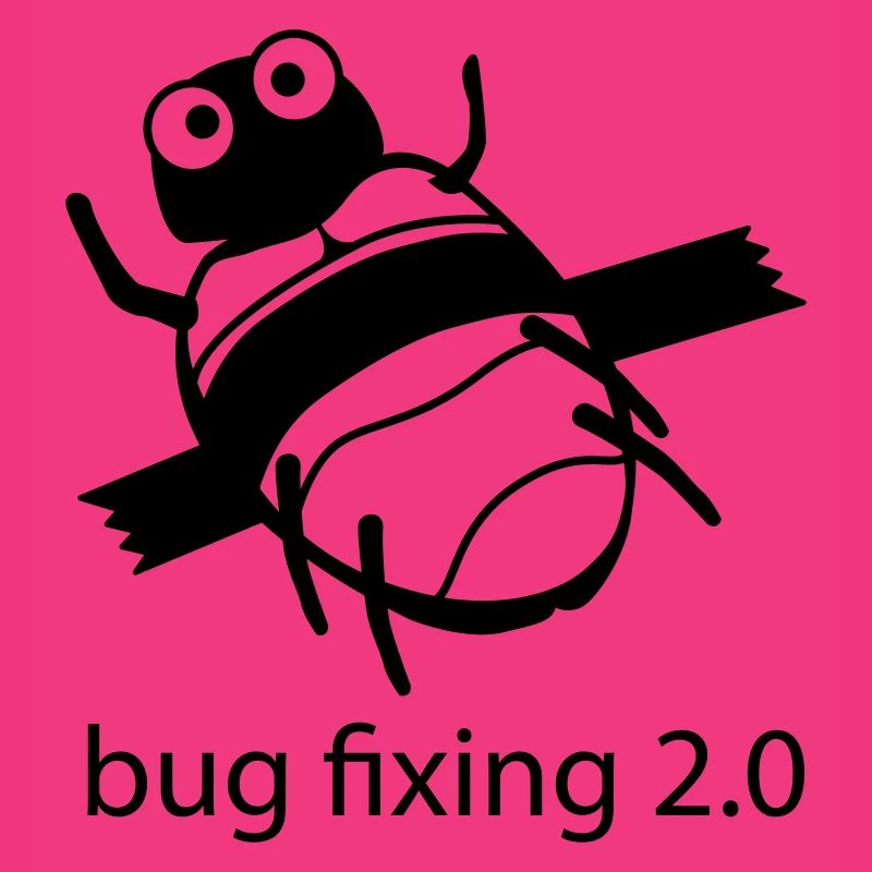 bug fixing einfarbig