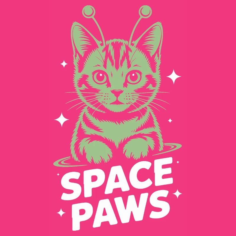 Chat Spatial Pattes Astrales