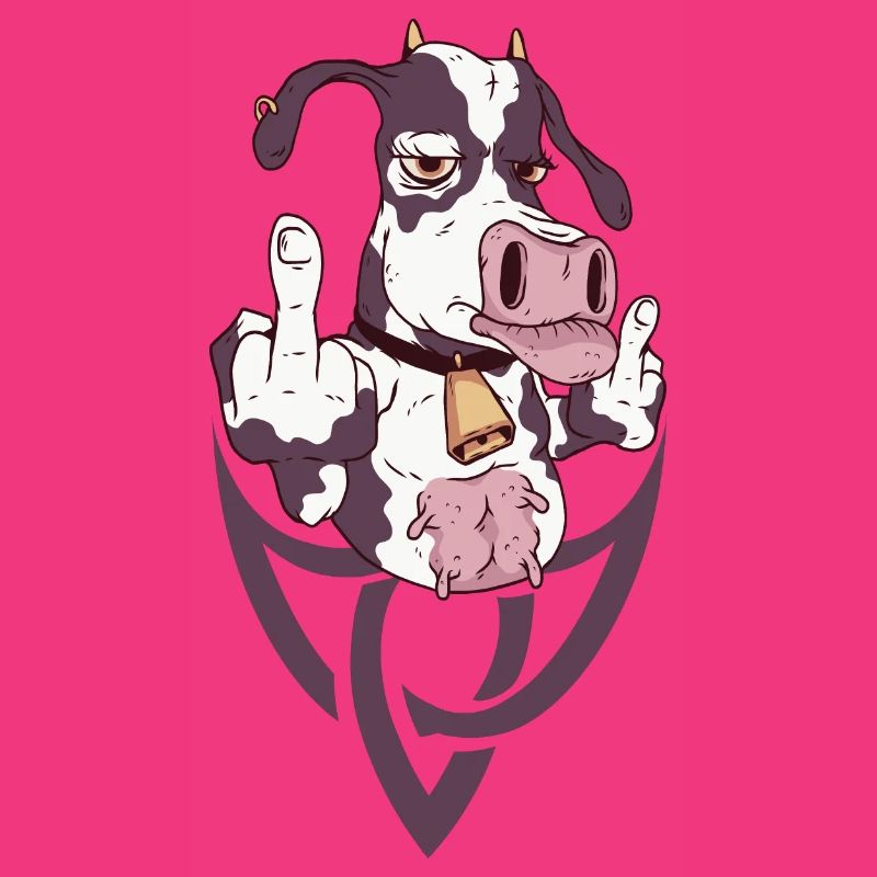 Le geste de la vache rebelle