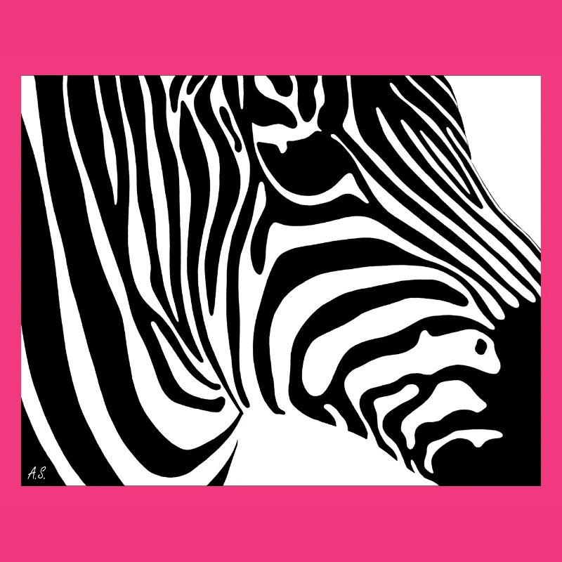 Zebra print: Contrast stripes
