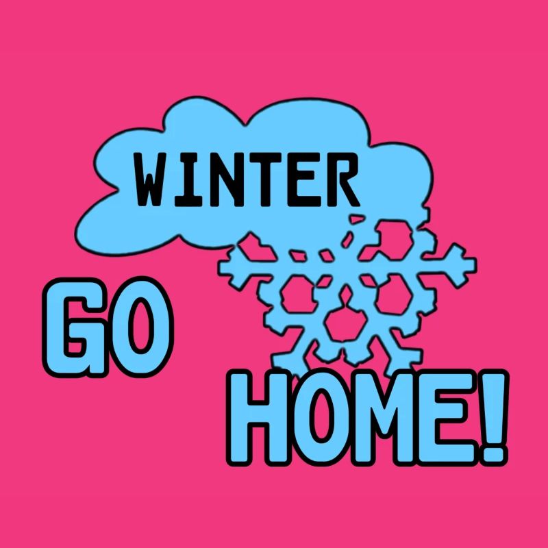 Winter Schnee lustig Spruch Geschenk