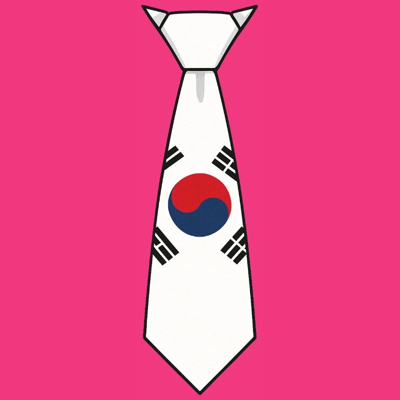 Cravate sud-coréenne – Conception du drapeau