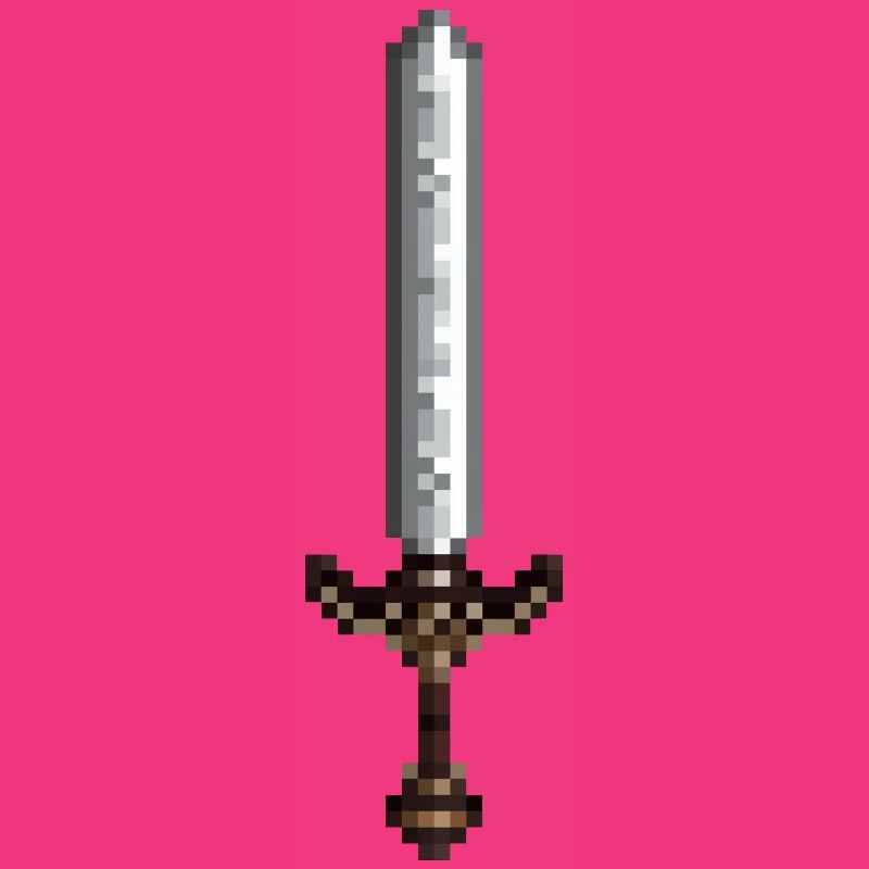 Schwert-Pixelkunst im Retro-Stil 8-Bit-Stil