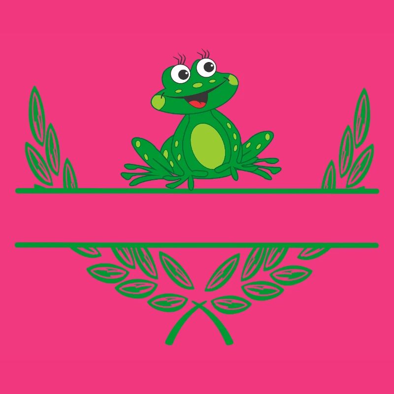 Frog Laurel Wreath with Namespace