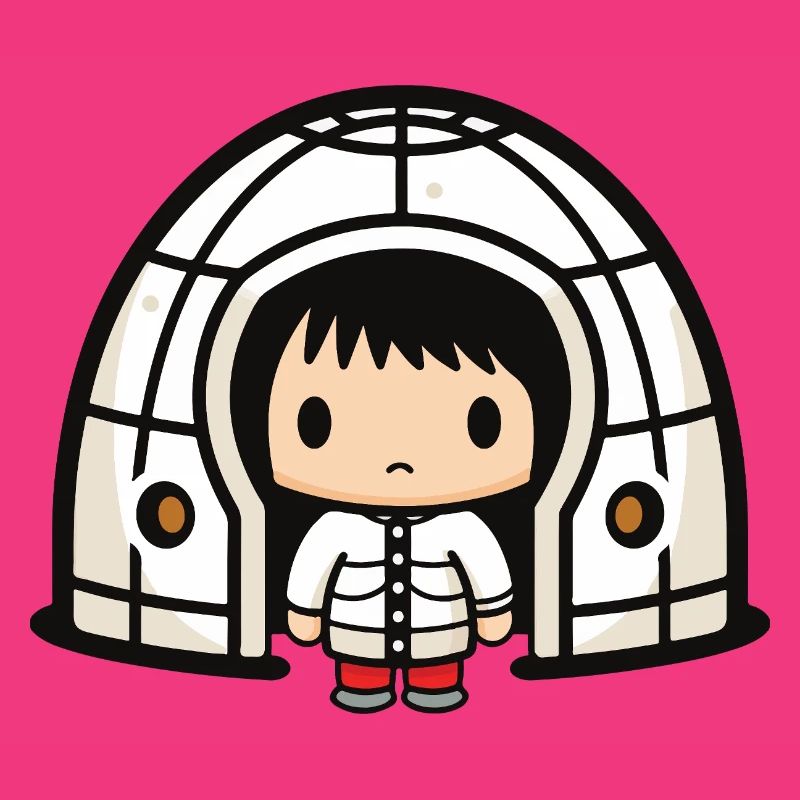 Winter Eskimo Iglu Comic