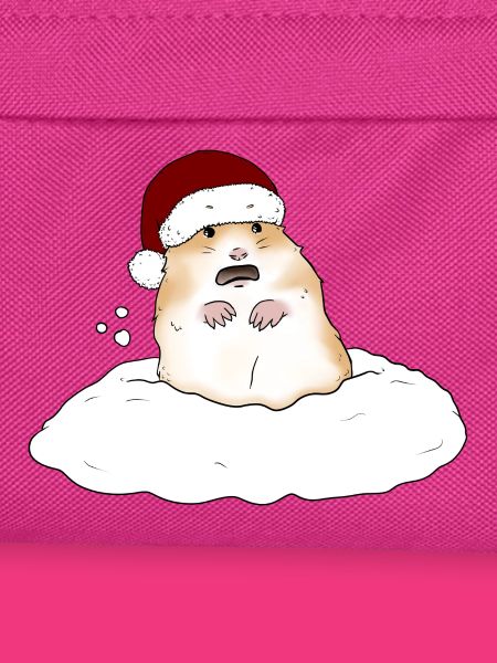 Weihnachtshamster im Schnee
