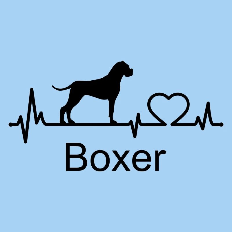 Boxer Hund Herzschlag Hundebesitzer Geschenkidee