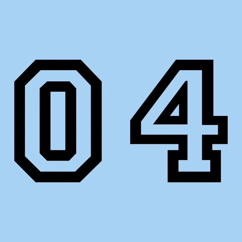 number - 04 - zero four