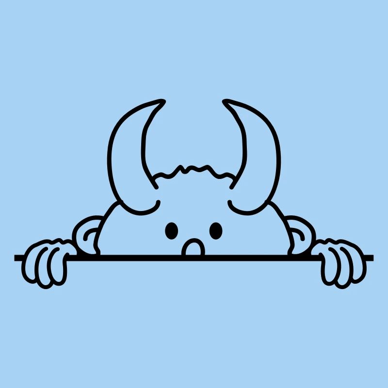 Peu sucré mignon garçon enfant caché mur diable