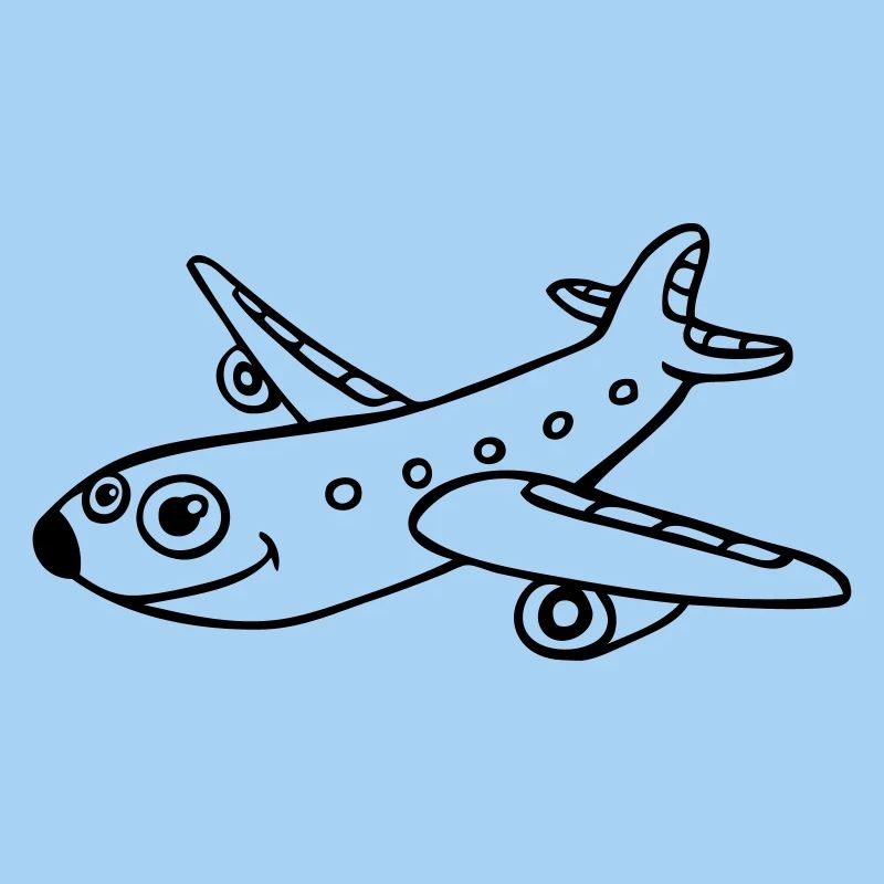 drawing airplane comics aviation planes funny